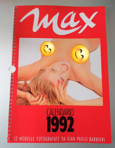 Max calendario 1992 modelle - 1992,