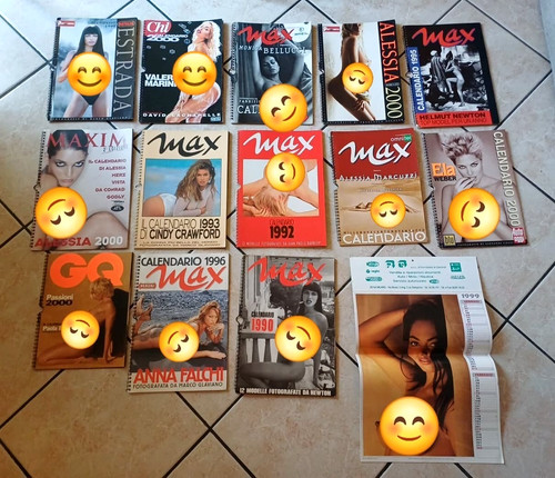Lotto calendari max vintage - lotto, 14